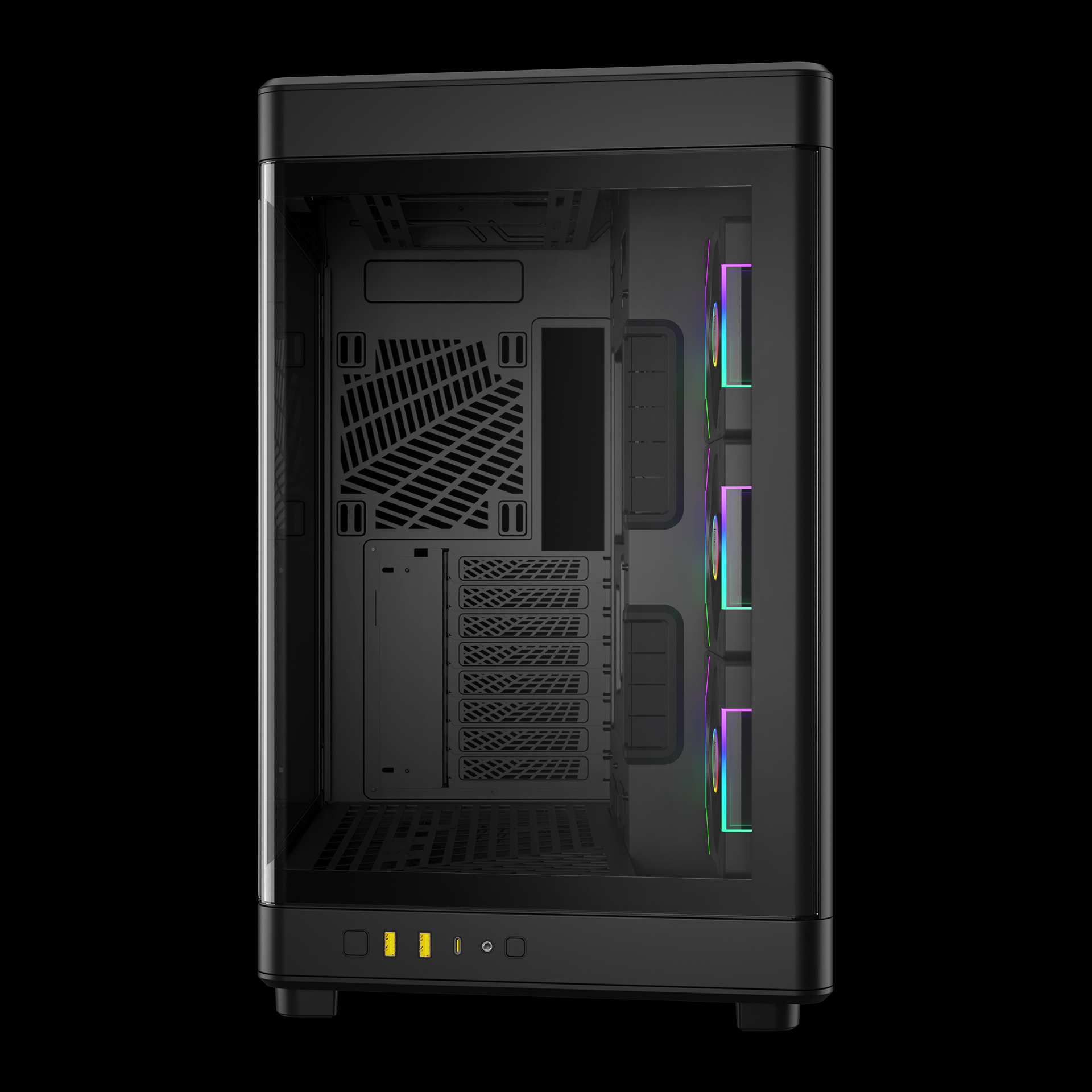 GAMDIAS NESO P1 PRO ARGB Full ARGB Gaming Case - Black