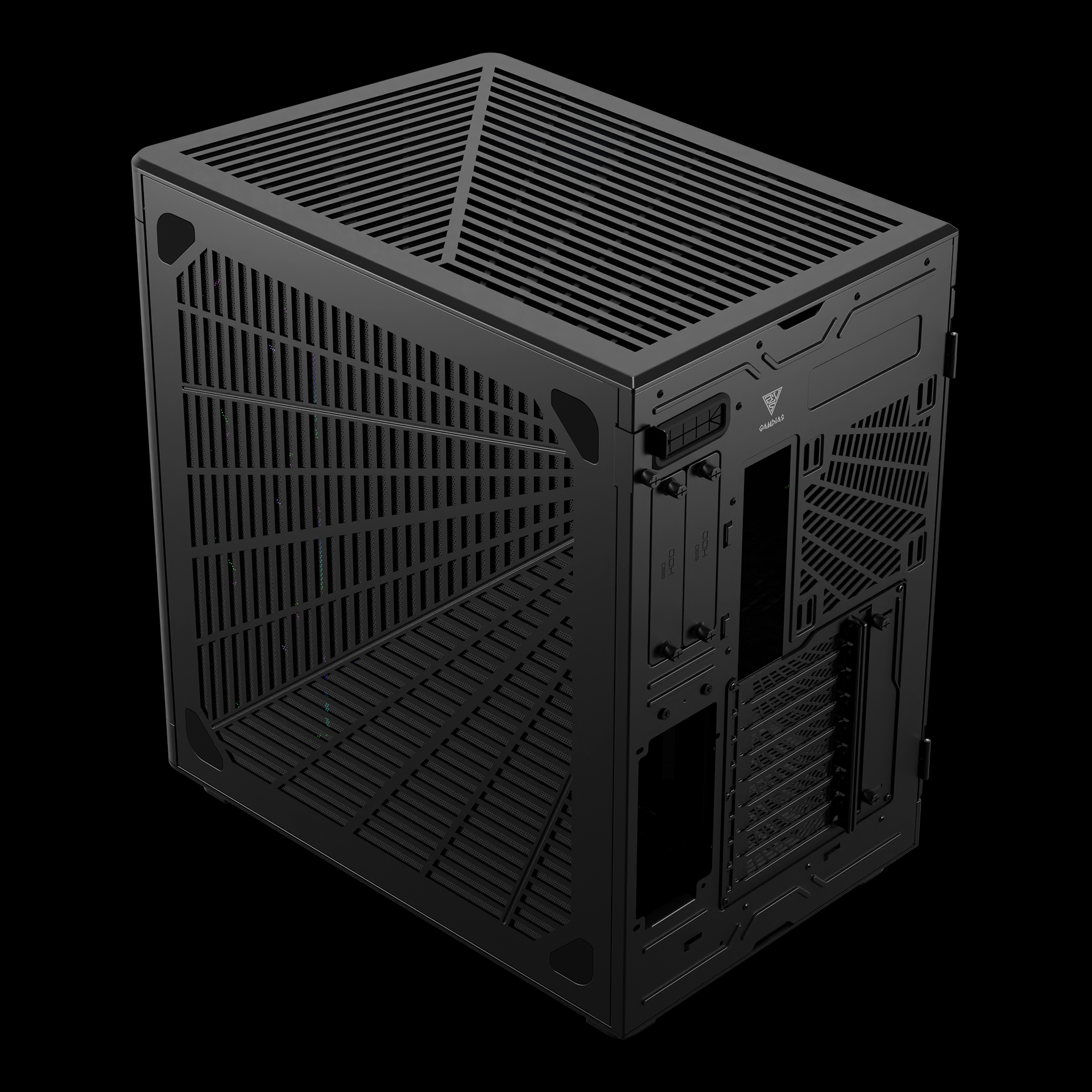 GAMDIAS NESO P1 PRO ARGB Full ARGB Gaming Case - Black