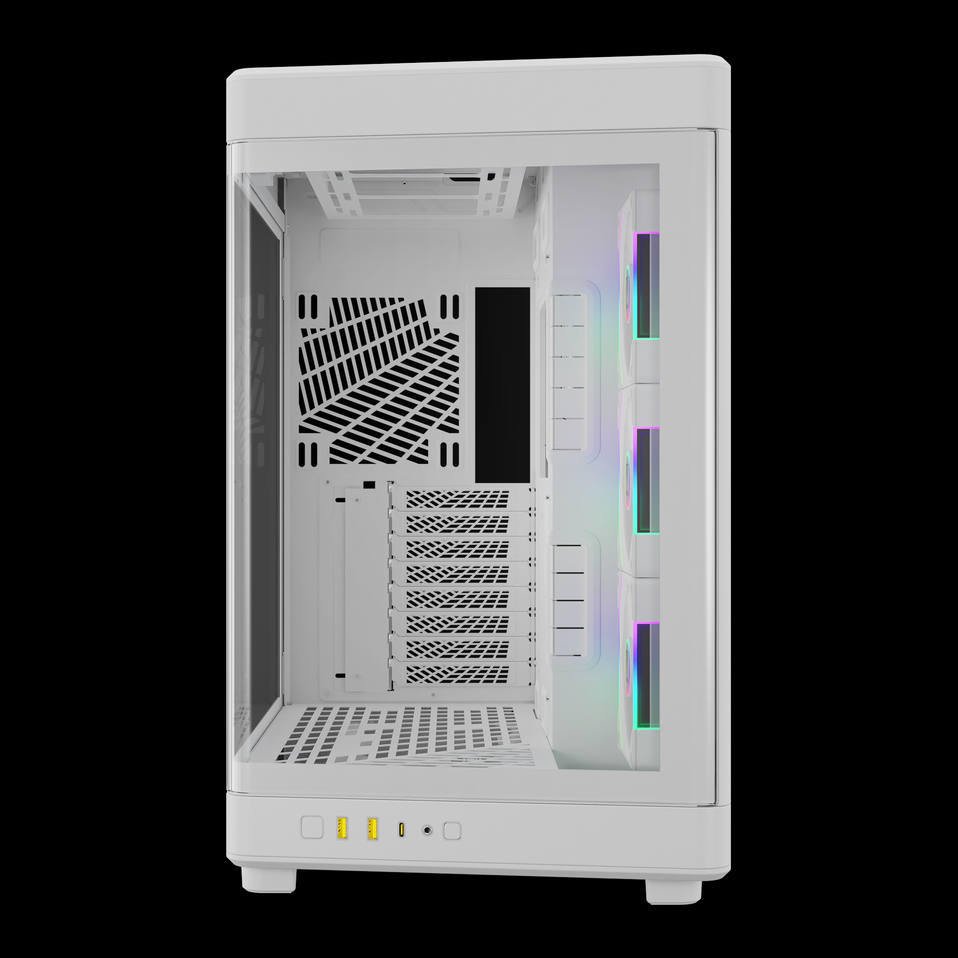 GAMDIAS NESO P1 PRO ARGB Full ARGB Gaming Case - White