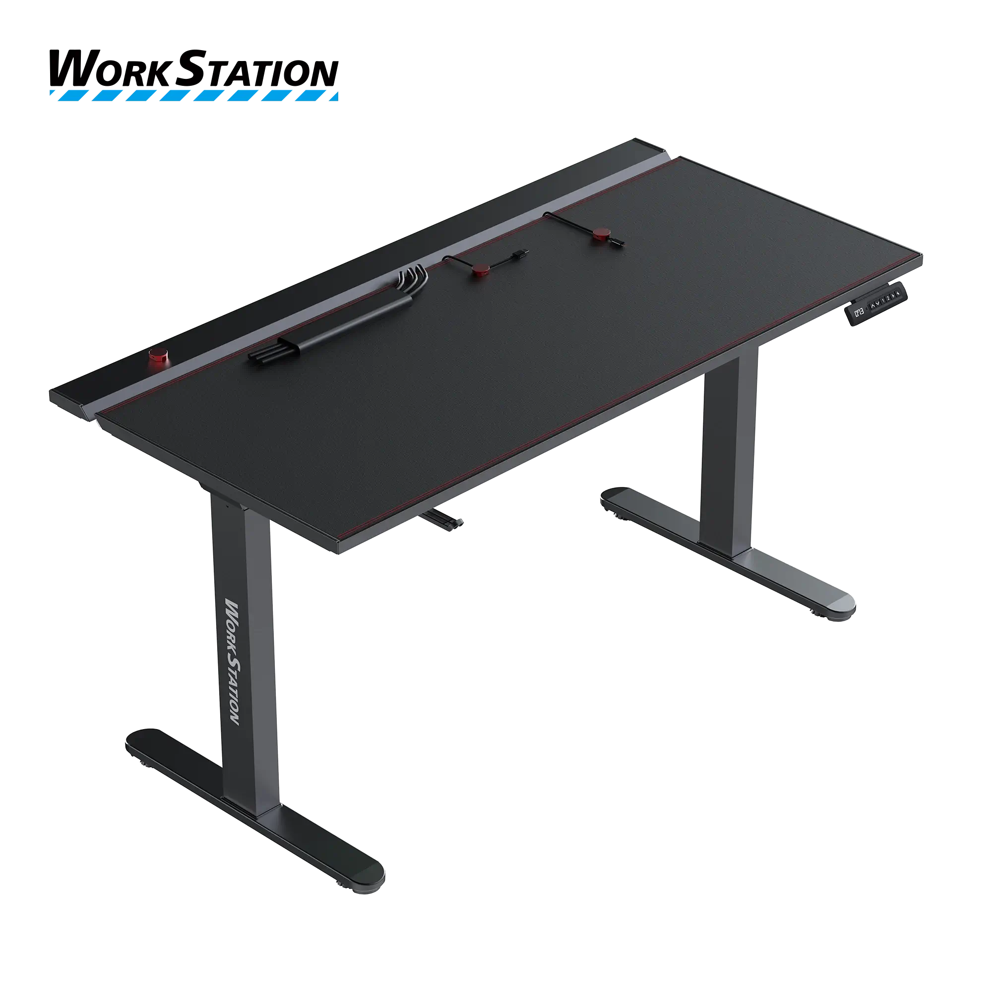 FANTECH DW114 DUBLIN Workstation Dual Motor Adjustable Rising Magnetic Desk - Black