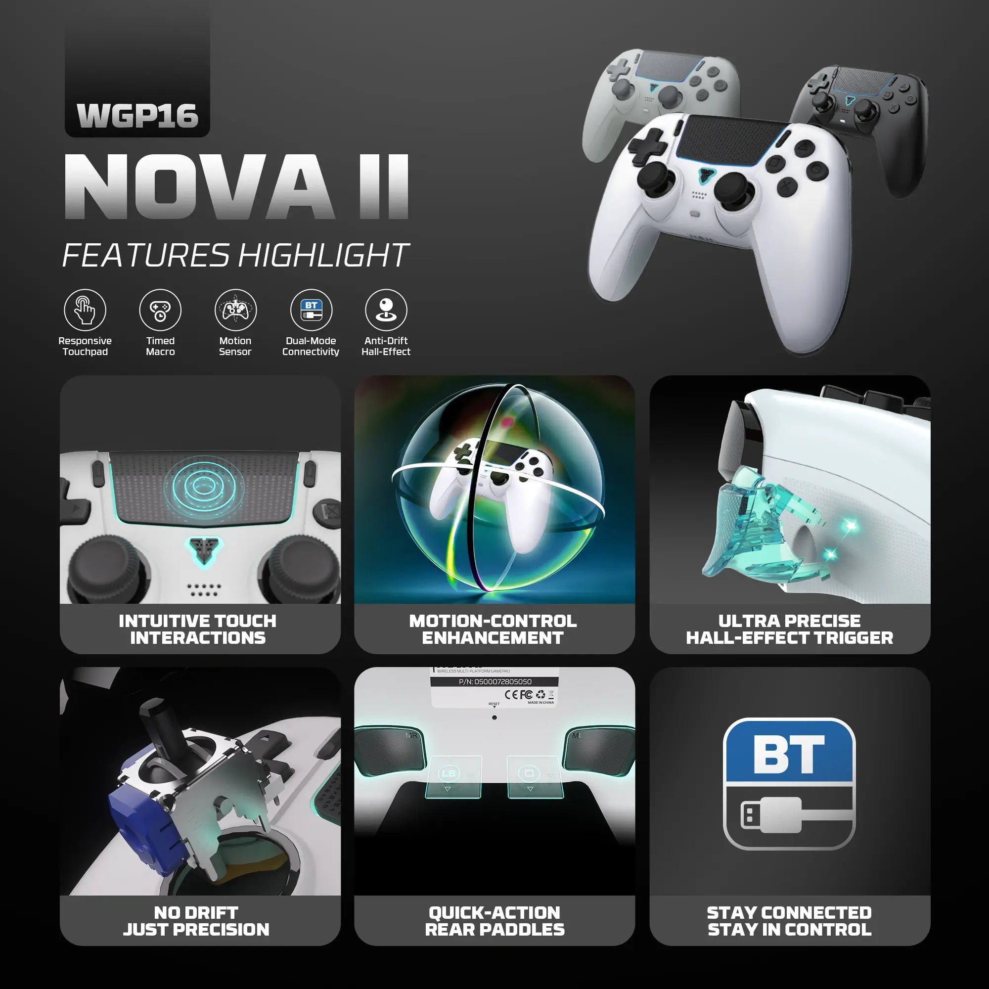 FANTECH WGP16 NOVA II Wireless GAMEPAD - White