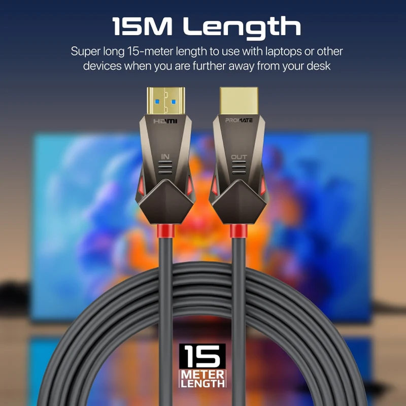 Promate ProLink4K60-15M HDMI 2.0 Cable 4K@60Hz