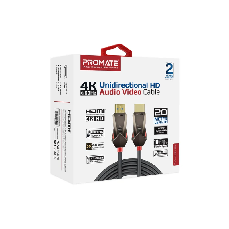 Promate ProLink4K60-20M HDMI 2.0 Cable 4K@60Hz