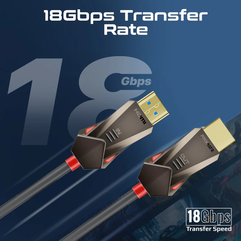 Promate ProLink4K60-15M HDMI 2.0 Cable 4K@60Hz
