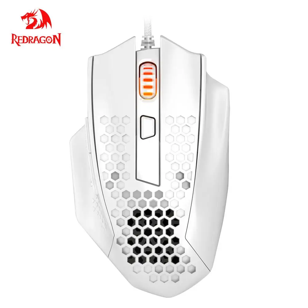 Redragon M585 Lightweight Wired Gaming Mouse - White