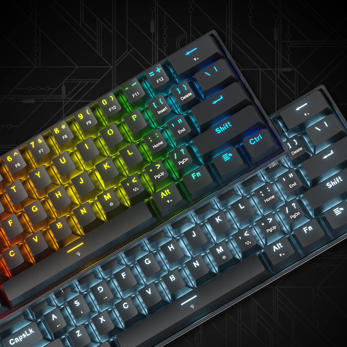REDRAGON FIZZ 60% WIRD MAGNETIC SWITCH KEYBOARD -BLACK