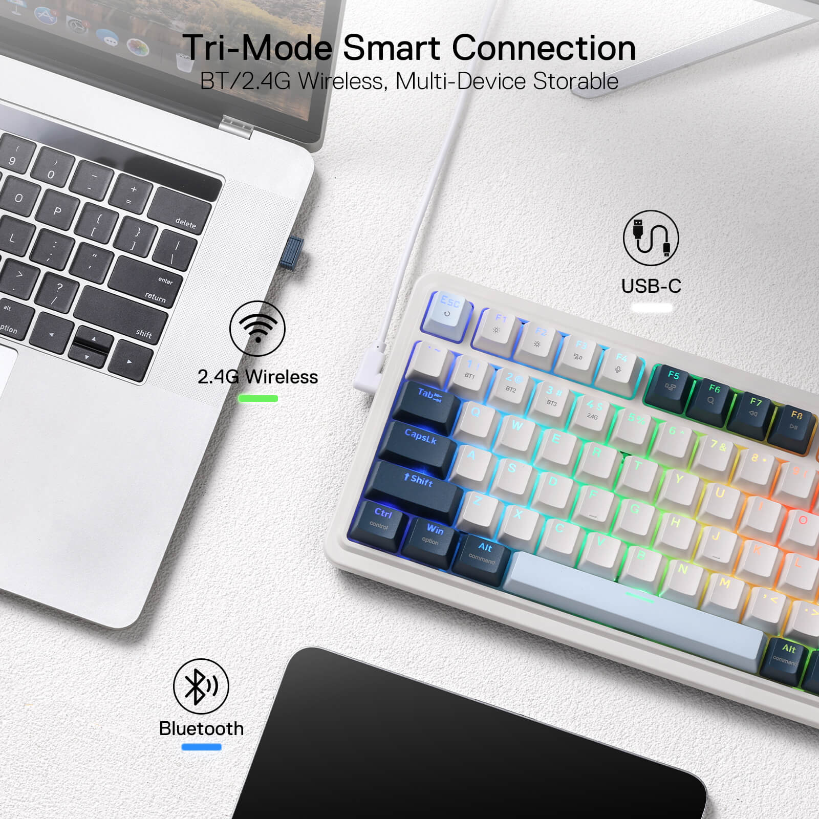 REDRAGON EISA PRO K686 3 MODES 98 KEY GAMING KEYBOARD