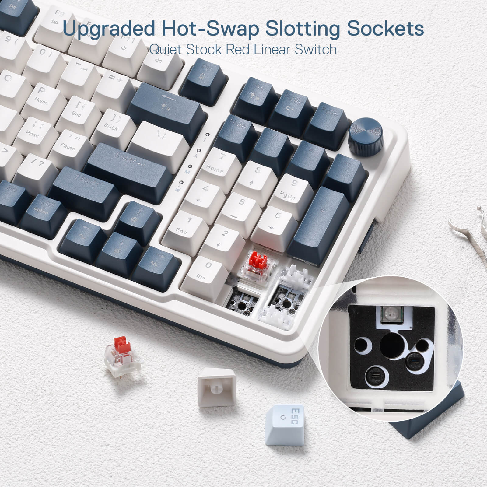 REDRAGON EISA PRO K686 3 MODES 98 KEY GAMING KEYBOARD