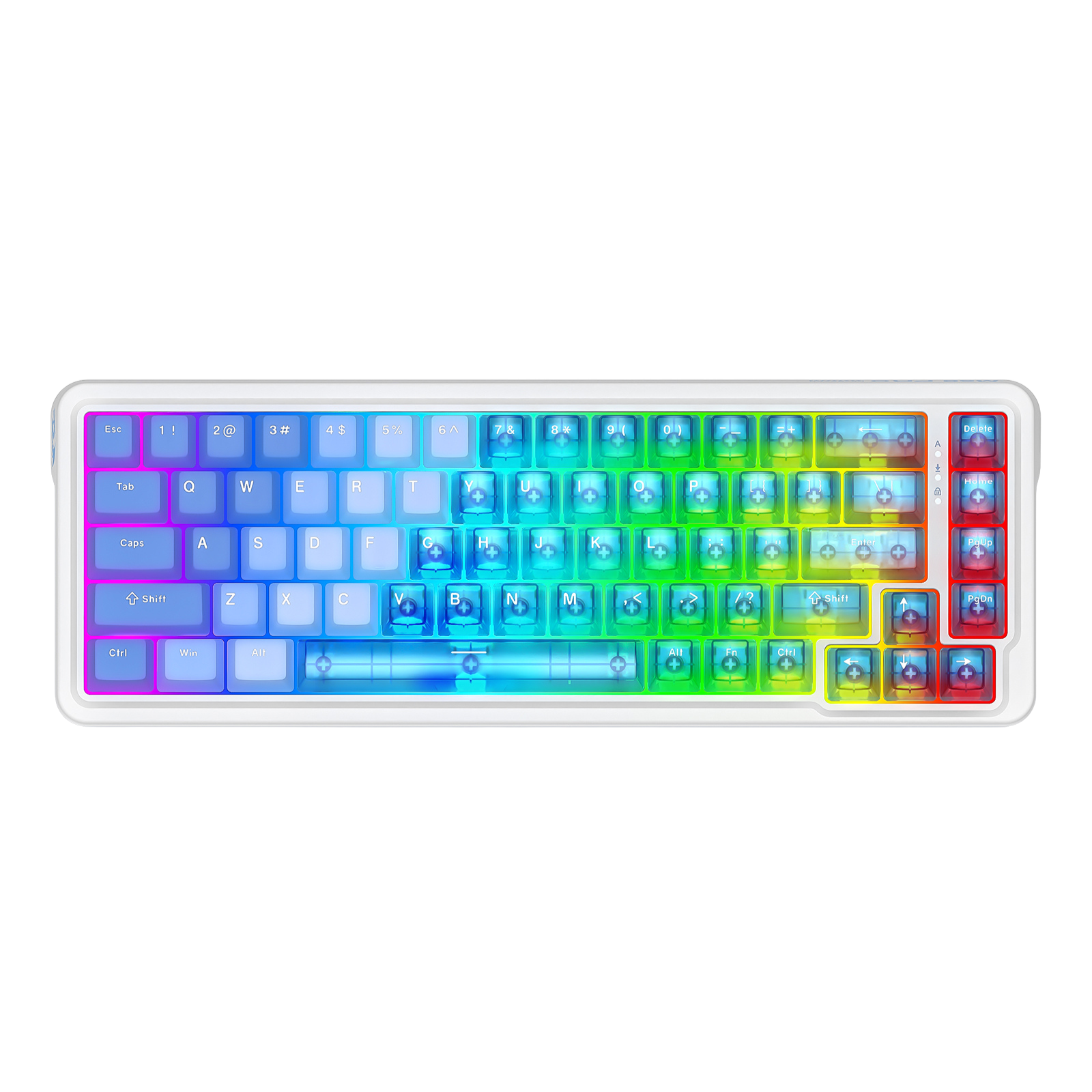 REDRAGON NOVA K709 HE Rapid Trigger Gaming Keyboard (Transparent Blue Keycaps)
