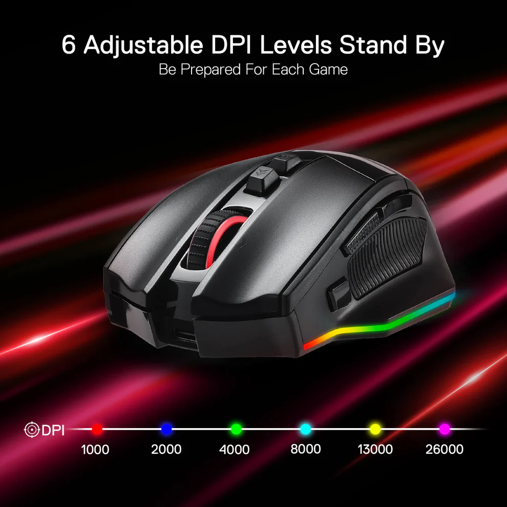 Redragon RIND M813 PRO 3-Mode RGB Gaming Mouse