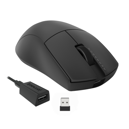 Redragon M916 King 4K Pro Ultra-Light 3-Mode Wireless Gaming Mouse (Black/White)