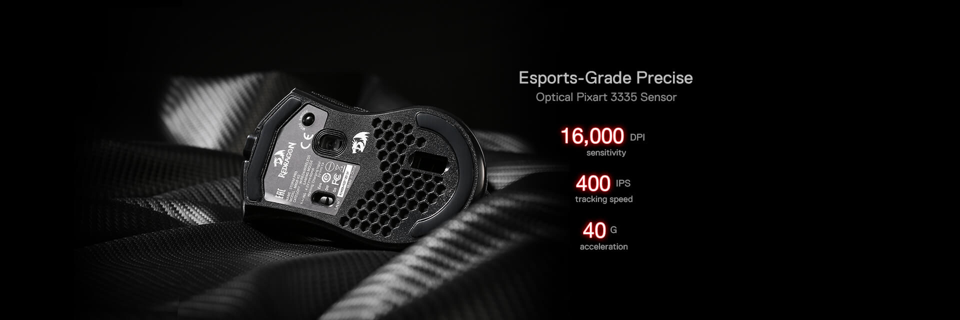 REDRAGON STORM PRO M808 RGB Wireless Gaming Mouse