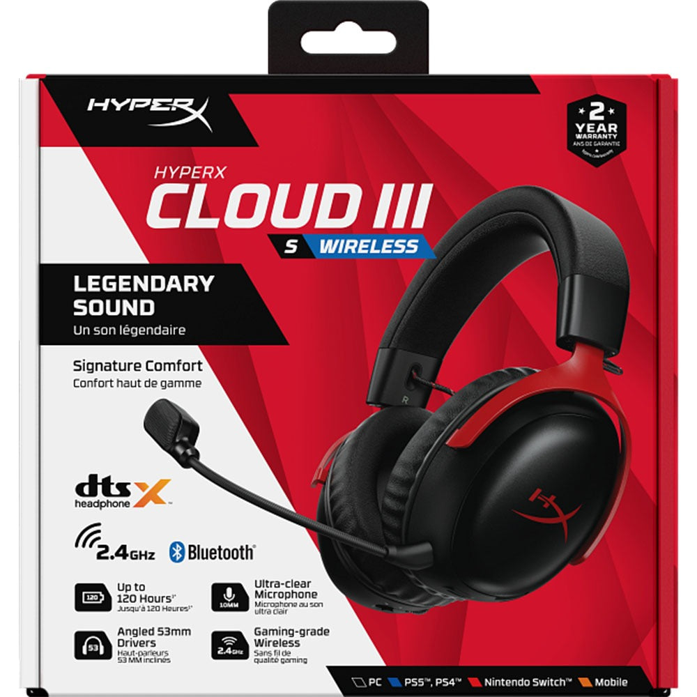HyperX Cloud III S Wireless Gaming Headset - Black