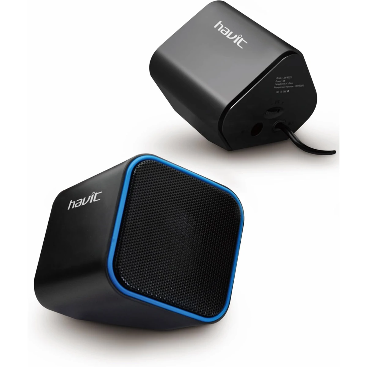 HAVIT HV-SK473 3 Watts 2.0 Channel USB Multimedia PC Speakers (Black/BLUE)