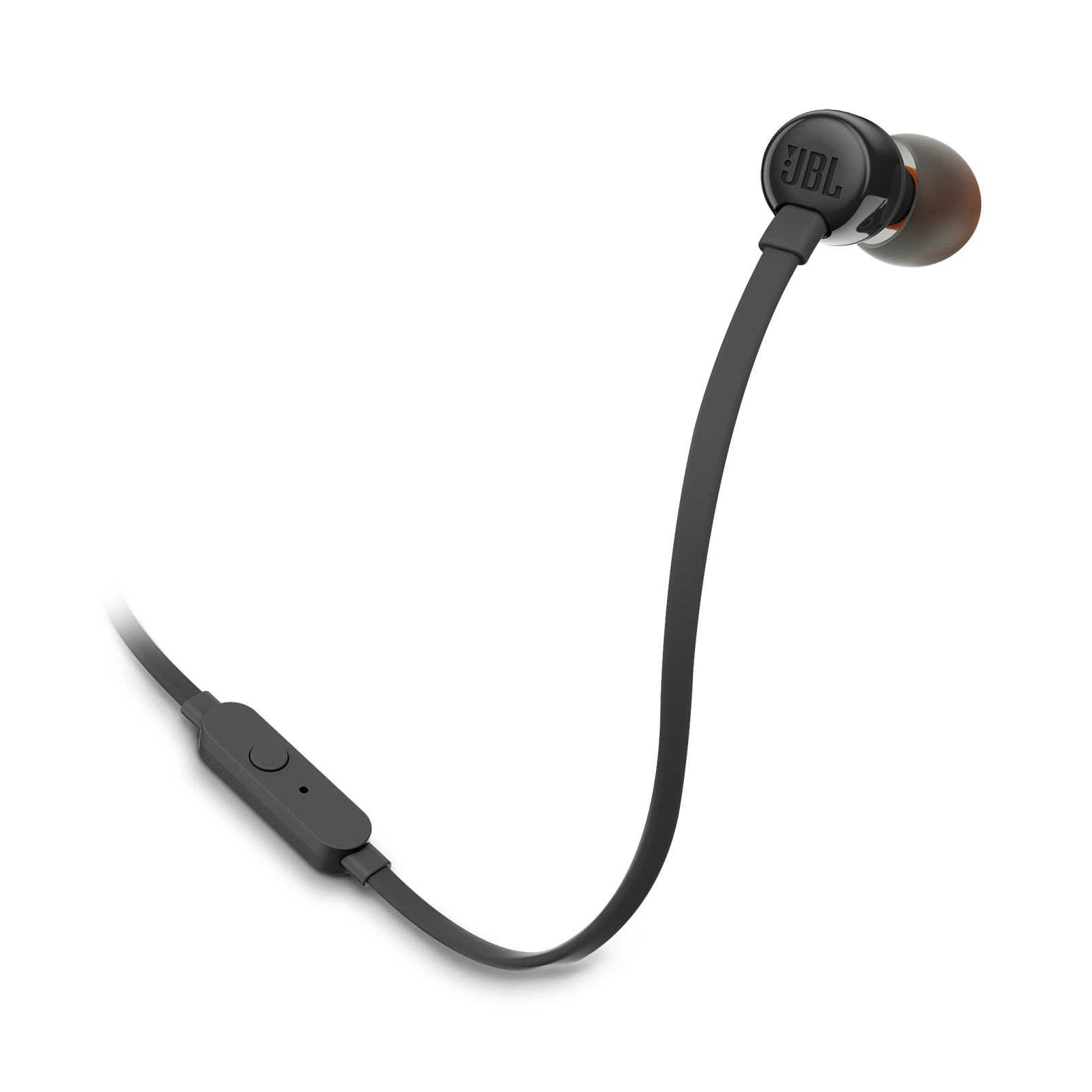 JBL TUNE 110 Wired Earbuds - Black / White