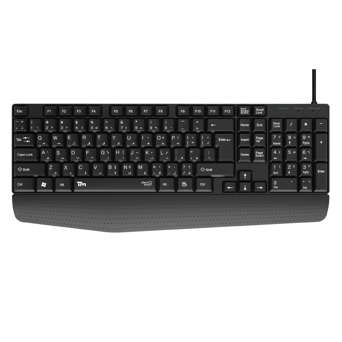 Twisted Minds K12 Kavara Series 2in1 Combo Wired Mode Lightweight - Black - (English / Arabic) Layout