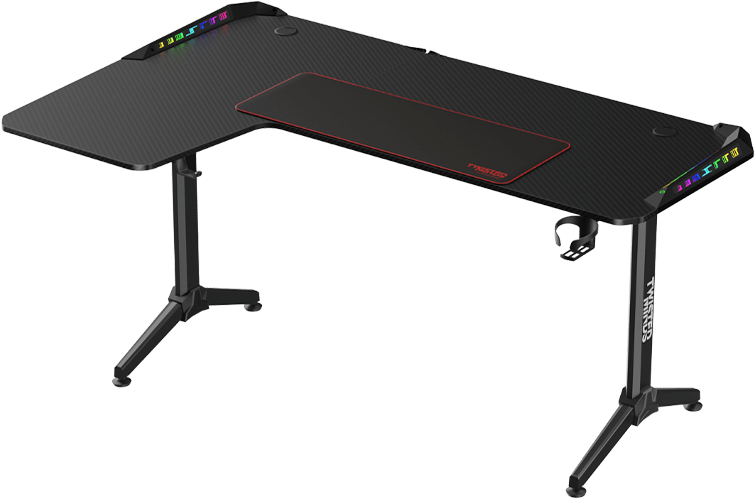 Twisted Minds WARRIOR TM-Y-LB-RGB L Shaped (160CM*100CM*75CM) Gaming Desk RGB Left - Black