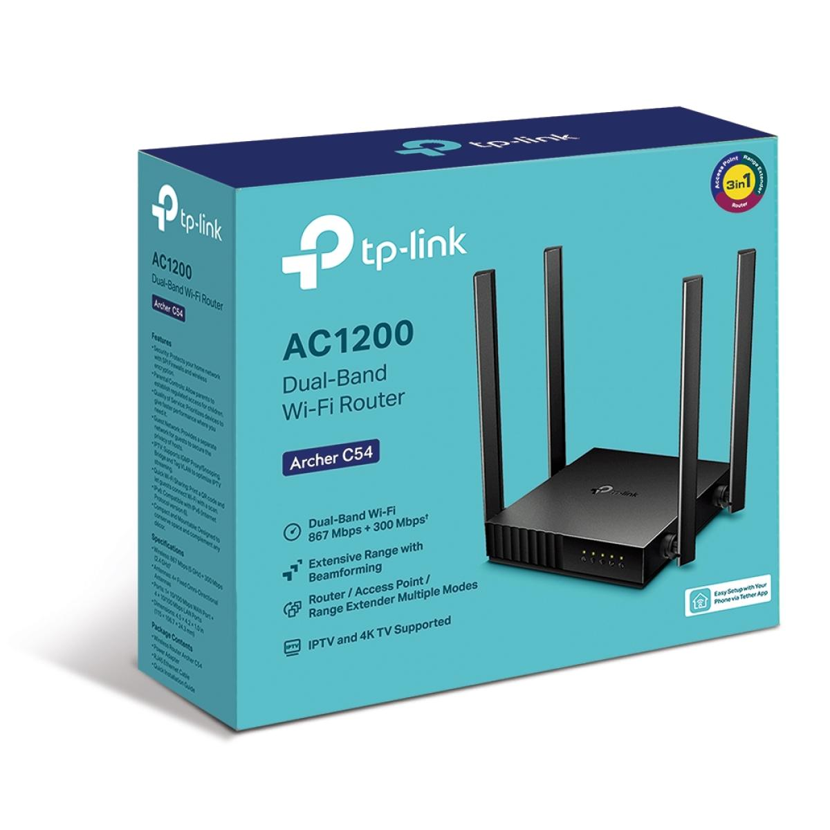 TP-Link Archer AC1200 C54 Wi-Fi Dual Band Router