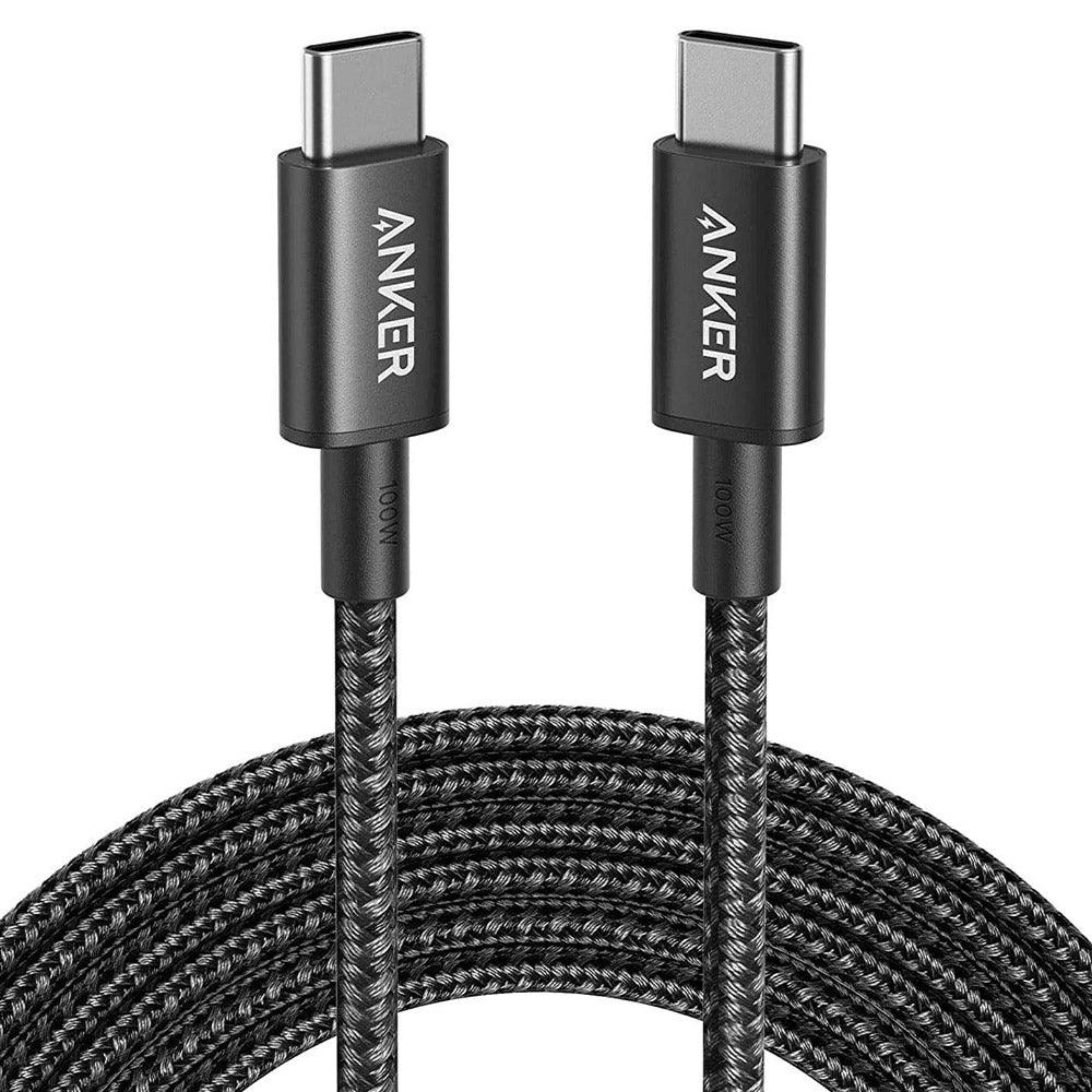 Anker New Nylon USB-C to USB-C 2.0 Cable 6FT - Black