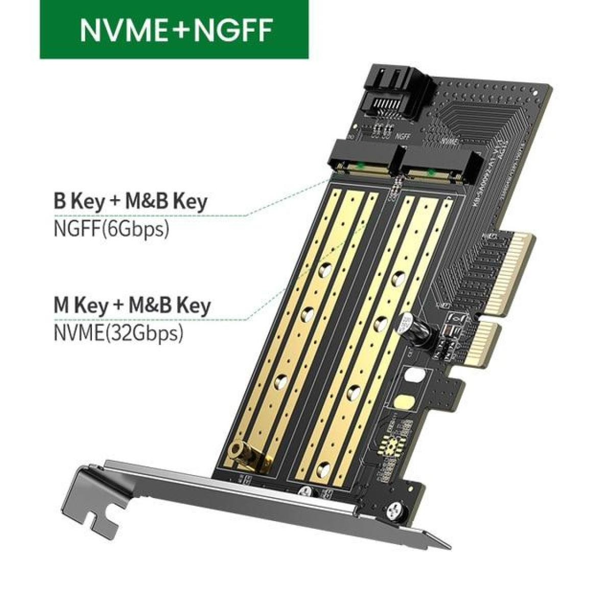 UGREEN M.2 M-Key+M.2 B-Key to PCI-E 3.0 x 4 Expansion