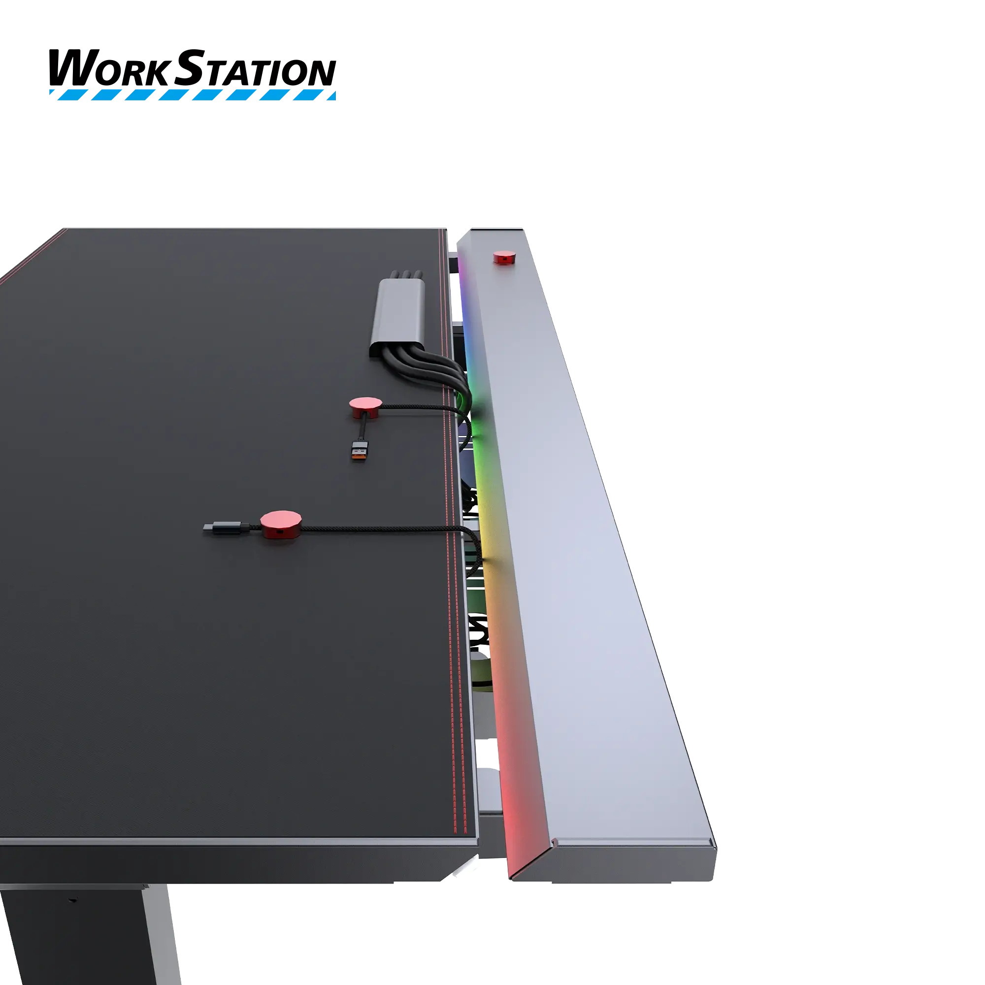 FANTECH DW114 DUBLIN Workstation Dual Motor Adjustable Rising Magnetic Desk - Black