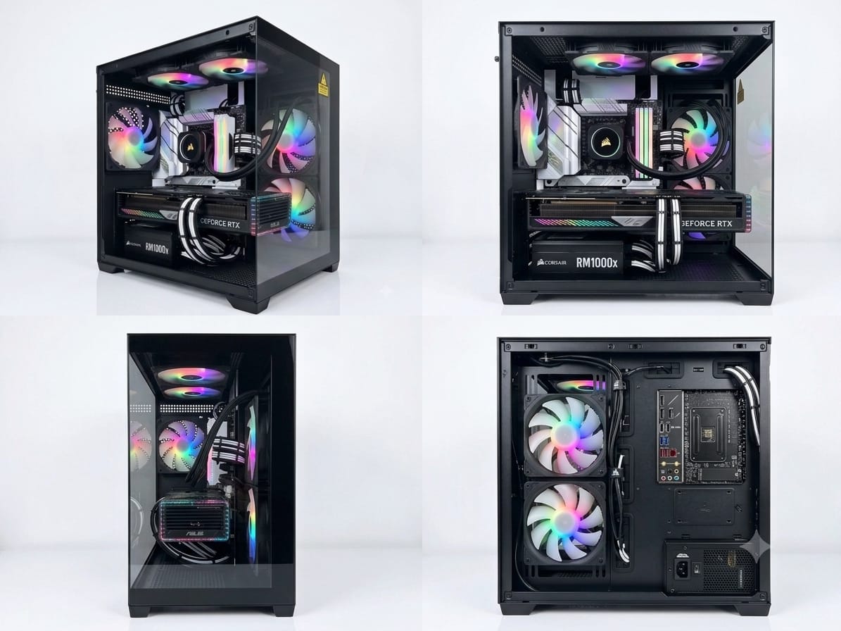 CASTLE IN THE SKY M-ATX WITH 5 FAN RGB GAMING CASE