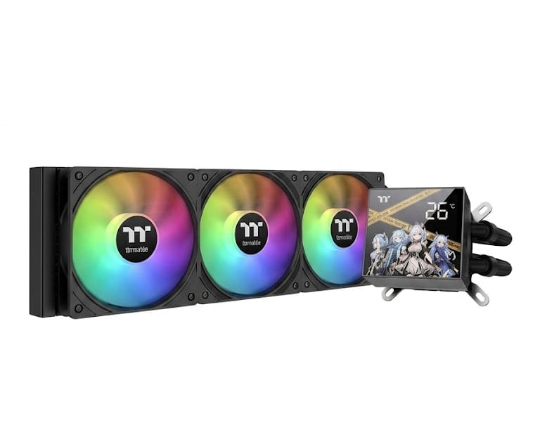 THERMALTAKE STEEL SHADOW FROST CPU WATER COOLING 360 LCD - BLACK