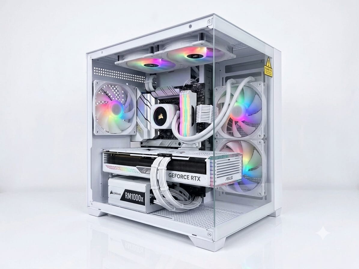 CASTLE IN THE SKY M-ATX WITH 5 FAN RGB GAMING CASE