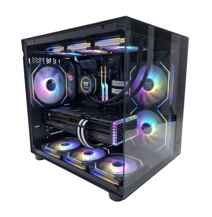 THERMALTAKE WATER CUBE MINI MATX GLASS GAMING CASE THERMALTAKE WATER CUBE MINI MATX GLASS GAMING CASE