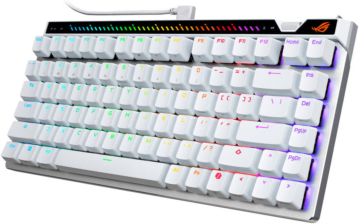 ASUS ROG M705 FALCHION ACE 75 HE 75% WIRED ANALOG GAMING KEYBOARD - WHITE