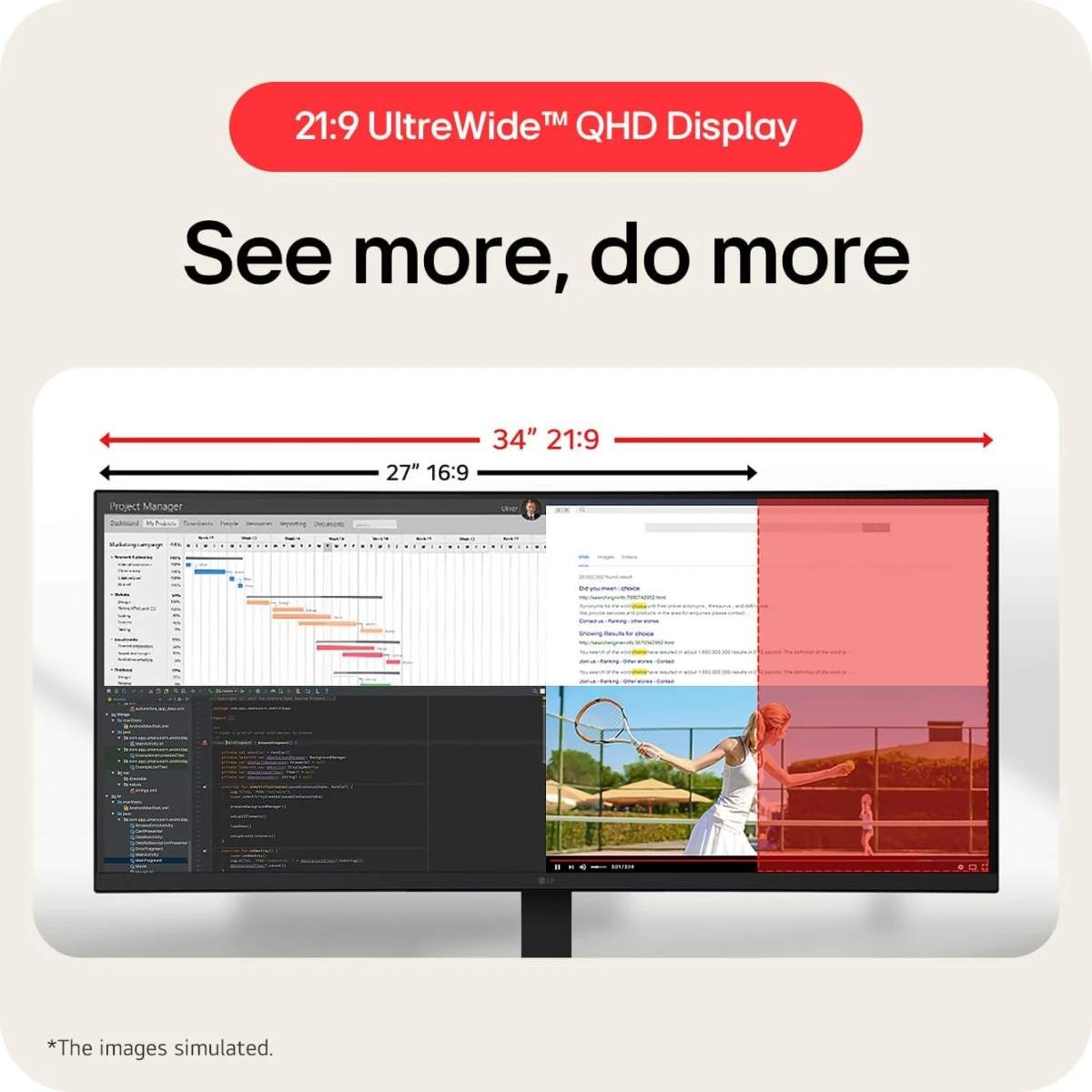 LG 34U650A-B 34