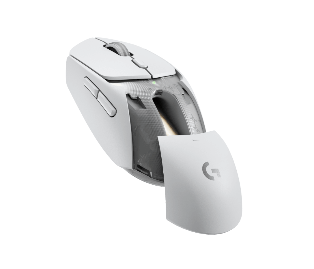 Logitech G309 Lightspeed Wireless Gaming Mouse Lightweight LIGHTFORCE Hybrid Switches Hero 25K Sensor Buttons PC & Mac - White