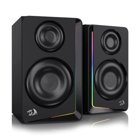 Redragon GS812 Wireless RGB Wooden Desktop Speakers