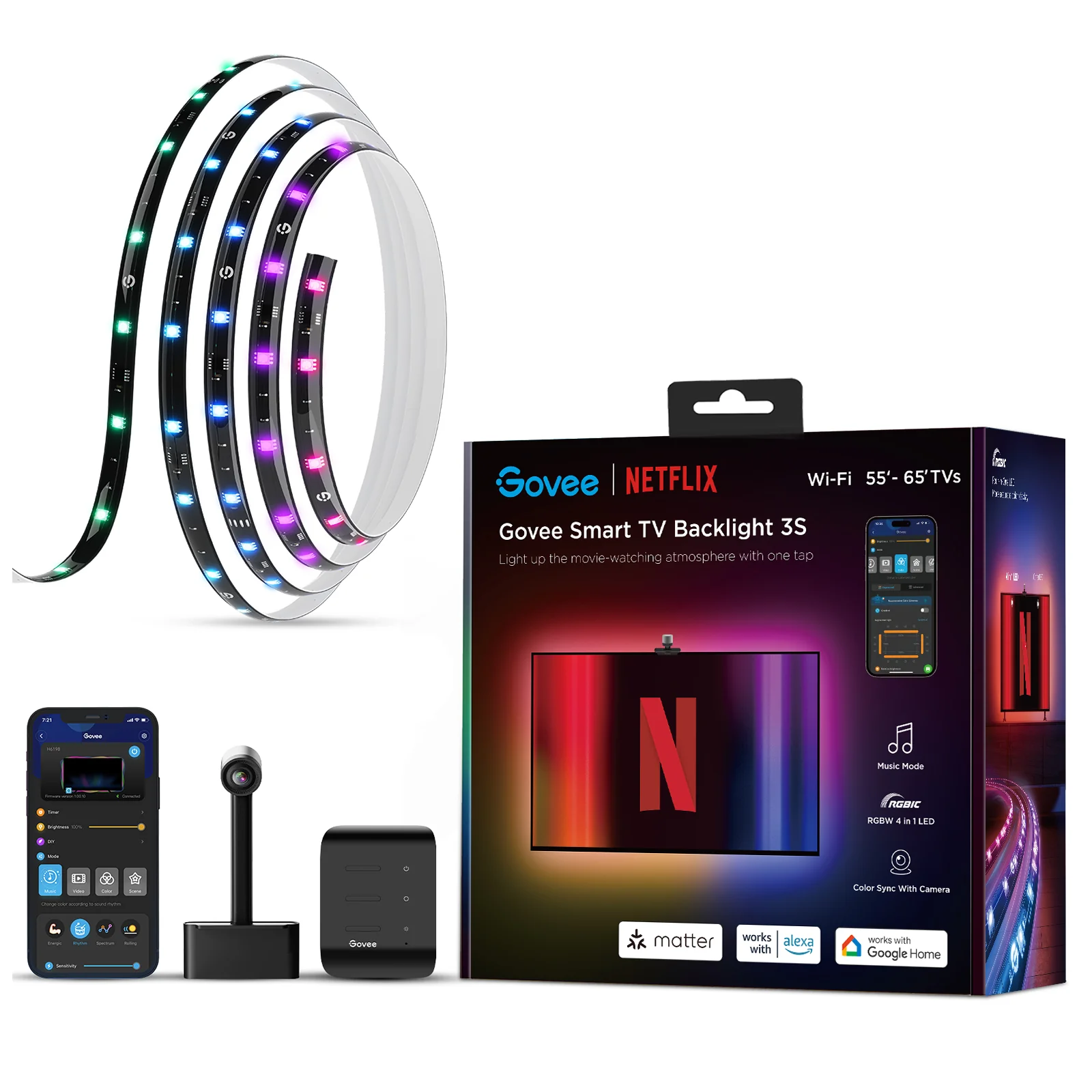 GOVEE NETFLIX SMART TV BACKLIGHT 3S GOVEE NETFLIX SMART TV BACKLIGHT 3S