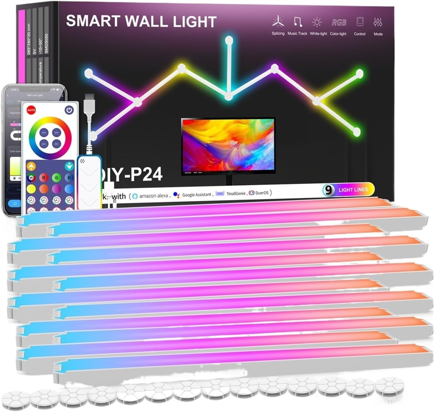 SMART WALL LIGHT WIFI - 6 PACK