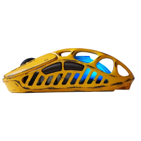 GravaStar Mercury X Pro Wireless Gaming Mouse Special Edition - Battle Worn Yellow