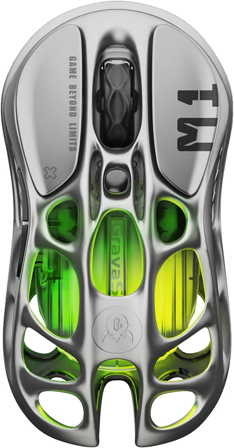 GravaStar Mercury M1 Pro Wireless Gaming Mouse - Gunmetal gray