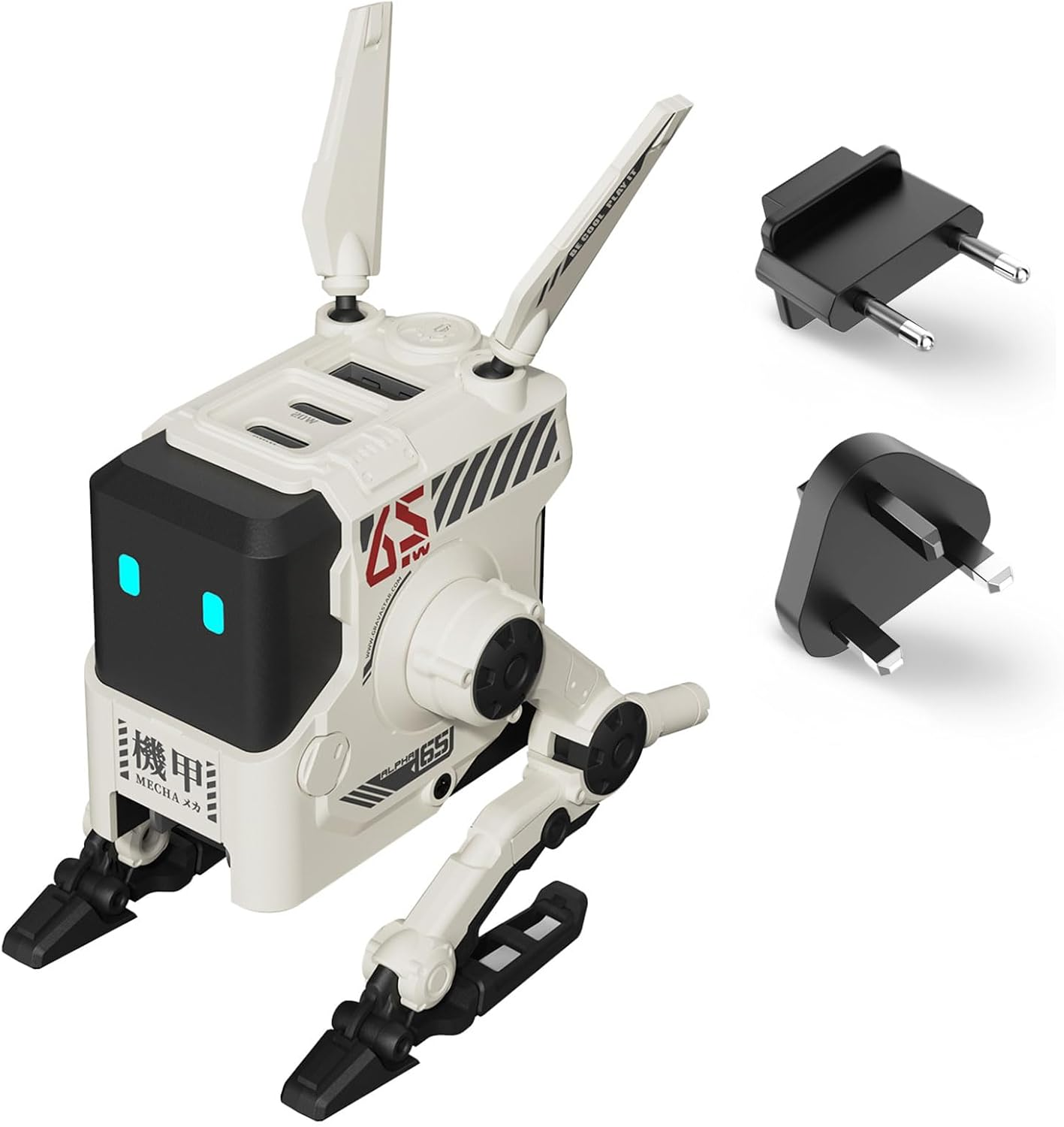 GravaStar Alpha65 65W GaN Fast Charger EU&UK Plug - Dawn White