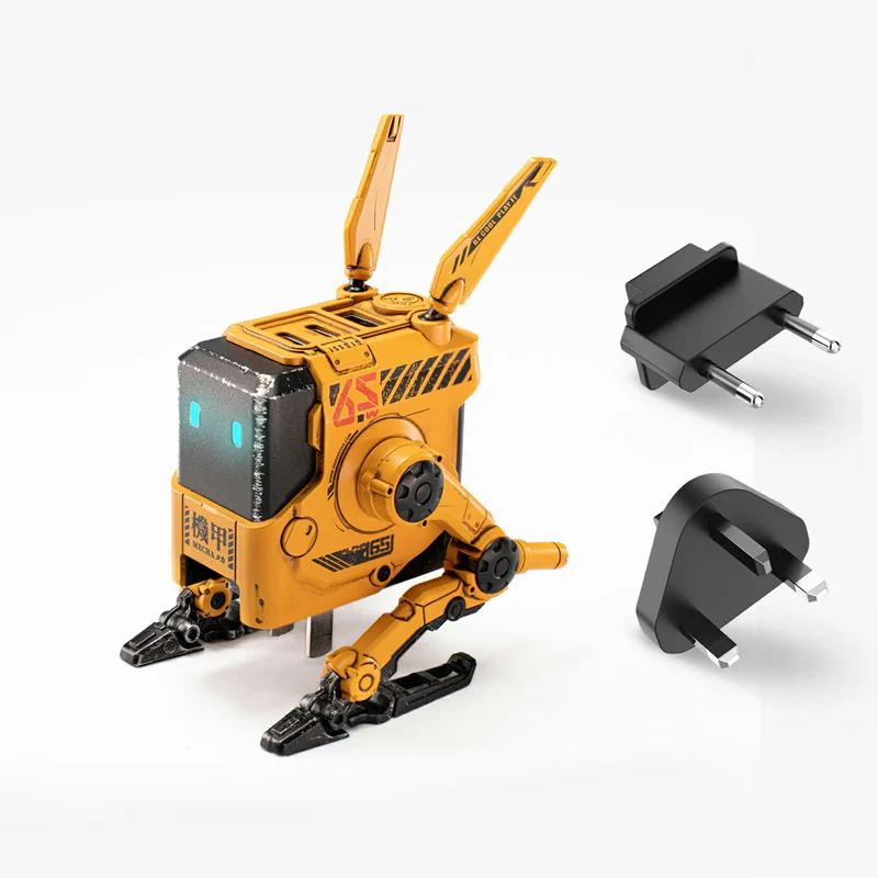 GravaStar Alpha65 65W GaN Fast Charger EU&UK Plug - War Damage Yellow