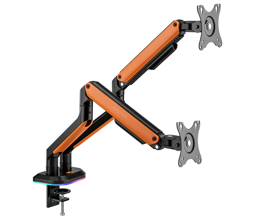 Sades Apep SA-MS02 RGB Dual Monitor Mount Arm (Max Screen size 32