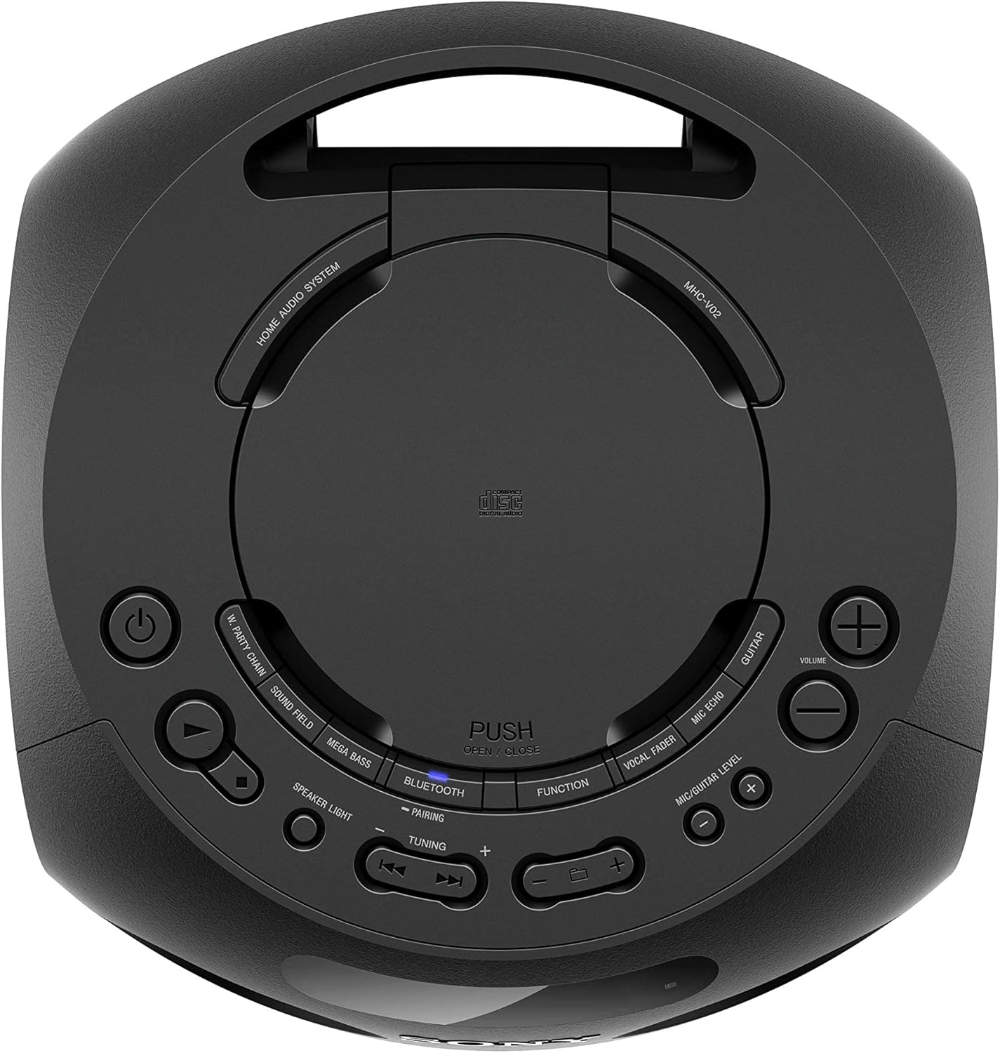 SONY MHC-V02/B- HIGH POWER PARTY SPEAKER WITH BLUETOOTH,MULTI-DEVICE CONNECTION,SPEAKER LIGHT