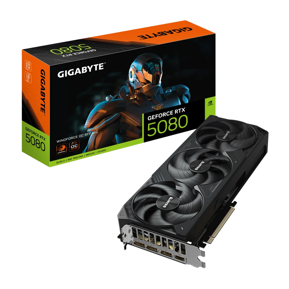 GIGABYTE GeForce RTX 5080 WINDFORCE OC SFF 16GB GDDR7