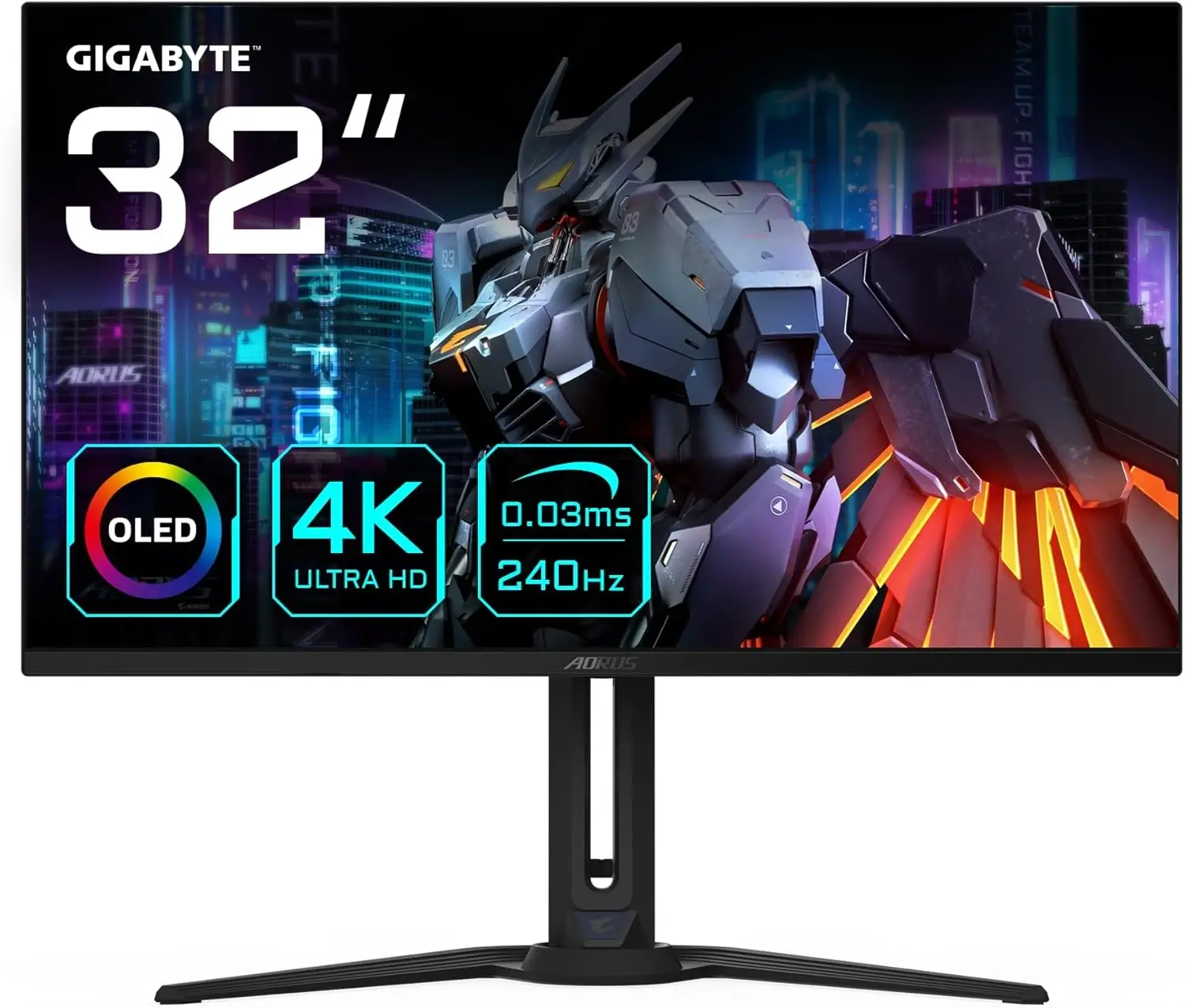 GIGABYTE AORUS FO32U2 32-inch QD-OLED UHD 4K 240Hz 0.03ms KVM GAMING MONITOR
