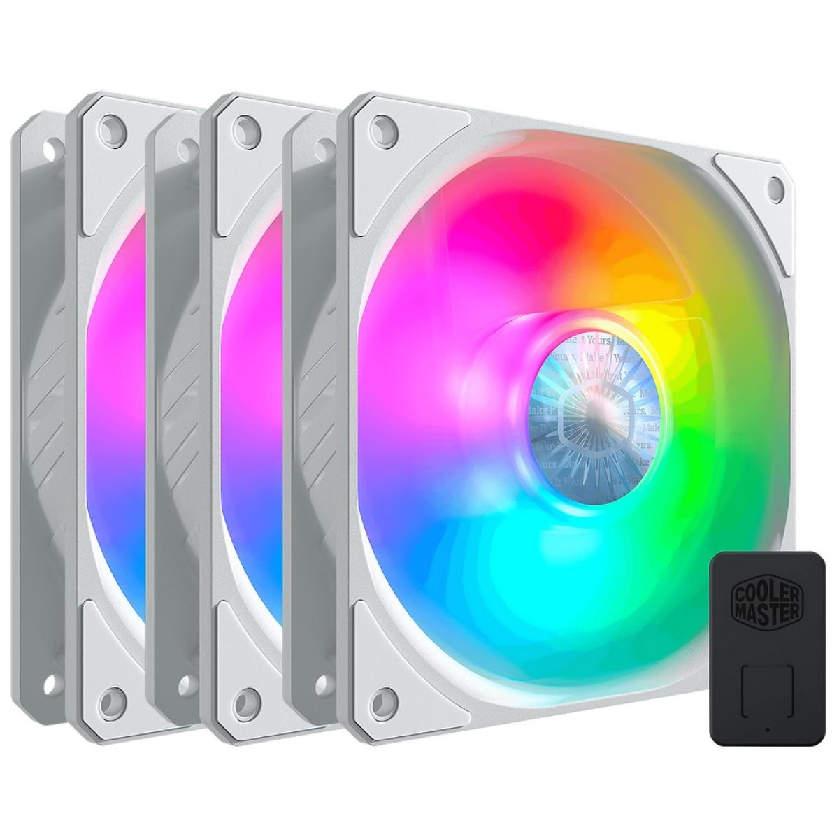 Cooler Master SickleFlow 120 ARGB White Edition 3in1 High-Performance FAN Kit