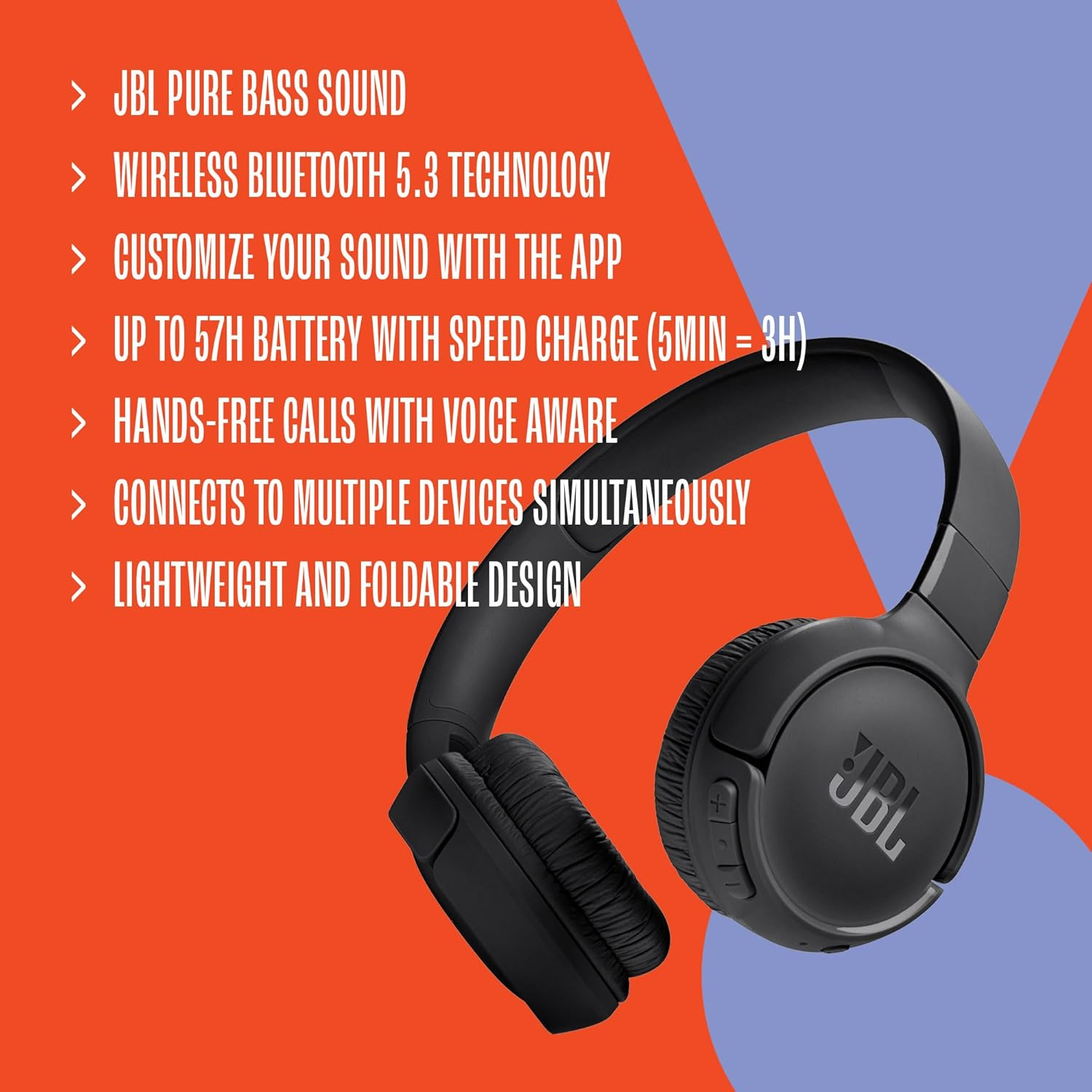 JBL TUNE 520BT Wireless Headset - white