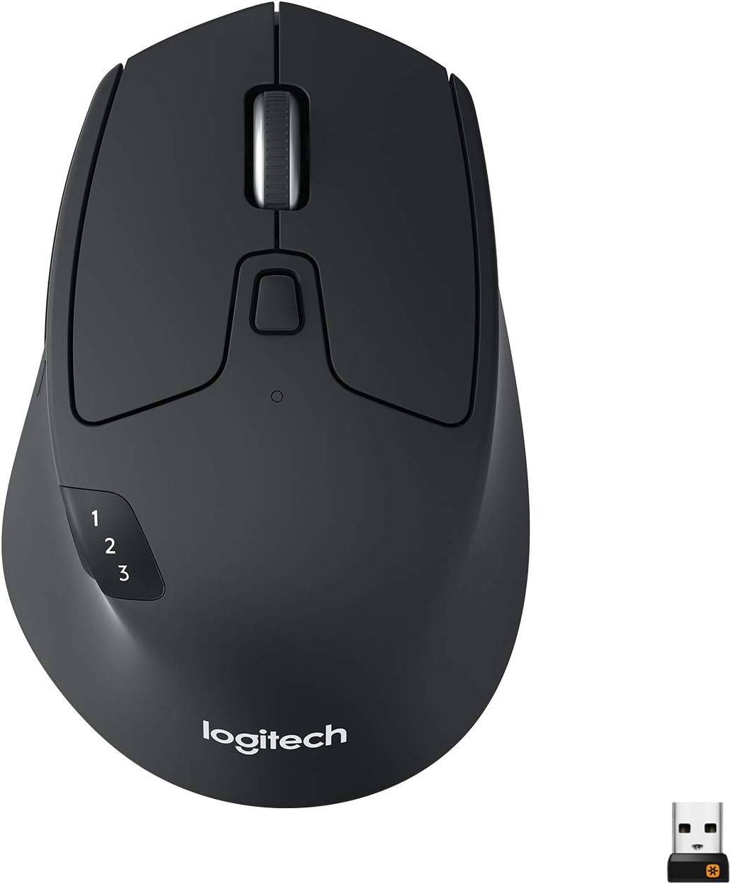 Logitech M720 Triathlon Multi-Device Wireless & Bluetooth Mouse Windows & Apple Mac - Black