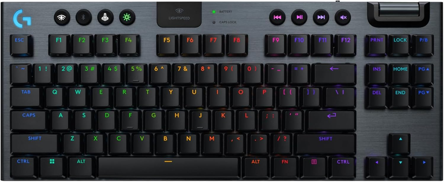 Logitech G915 X LIGHTSPEED TKL Wireless Gaming Keyboard – White/Black