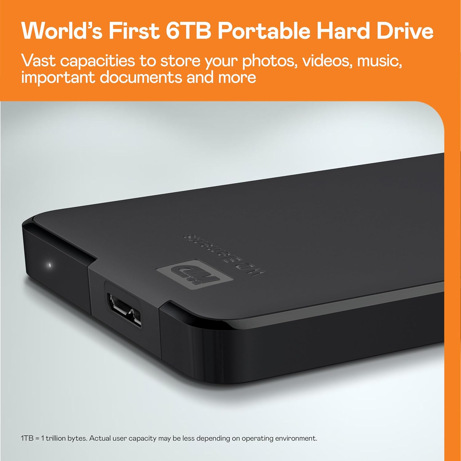WD 4TB Elements Portable HDD External Hard Drive