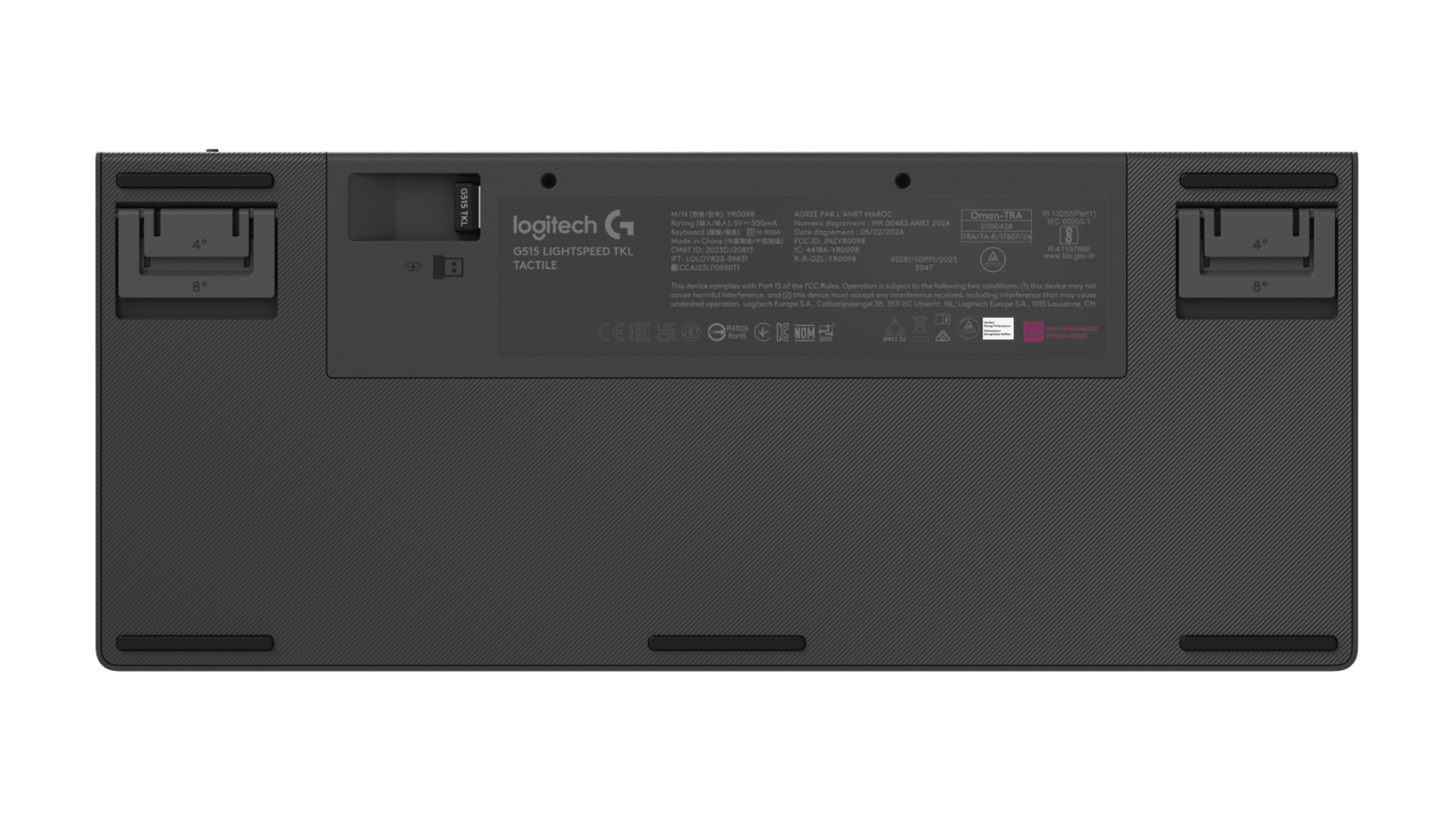 Logitech G G515 TKL Lightspeed Switch Gl Tactile - Black