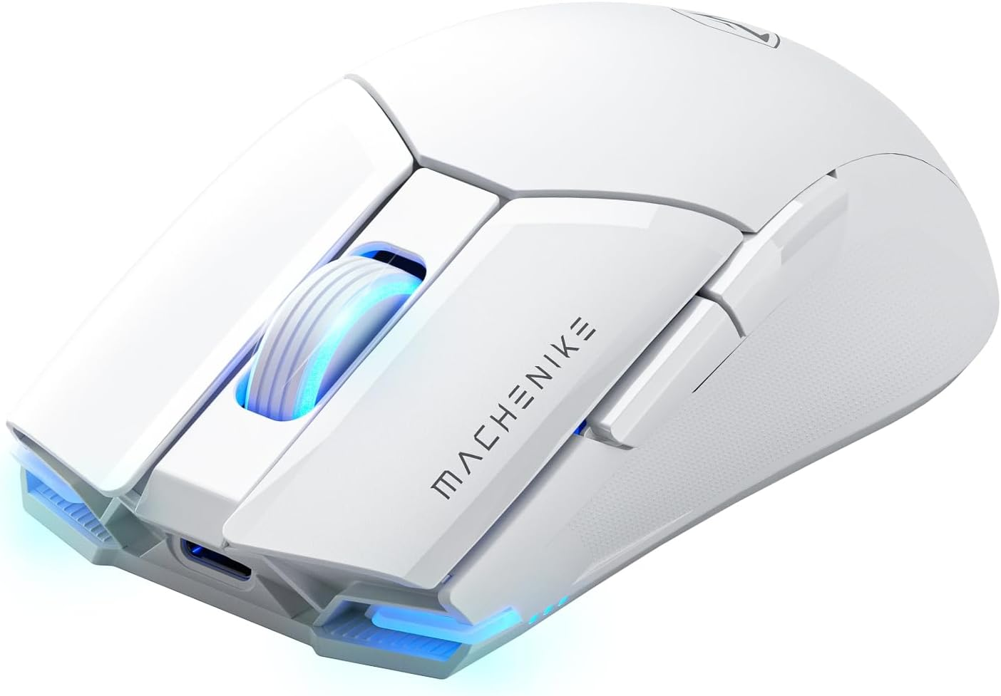 Machenike M7 Pro Wireless Gaming Mouse – White PAW3104 Sensor Wired/2.4GHz Lightweight Design Machenike M7 Pro Wireless Gaming Mouse – White PAW3104 Sensor Wired/2.4GHz Lightweight Design